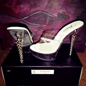 sexy heels glass shoes